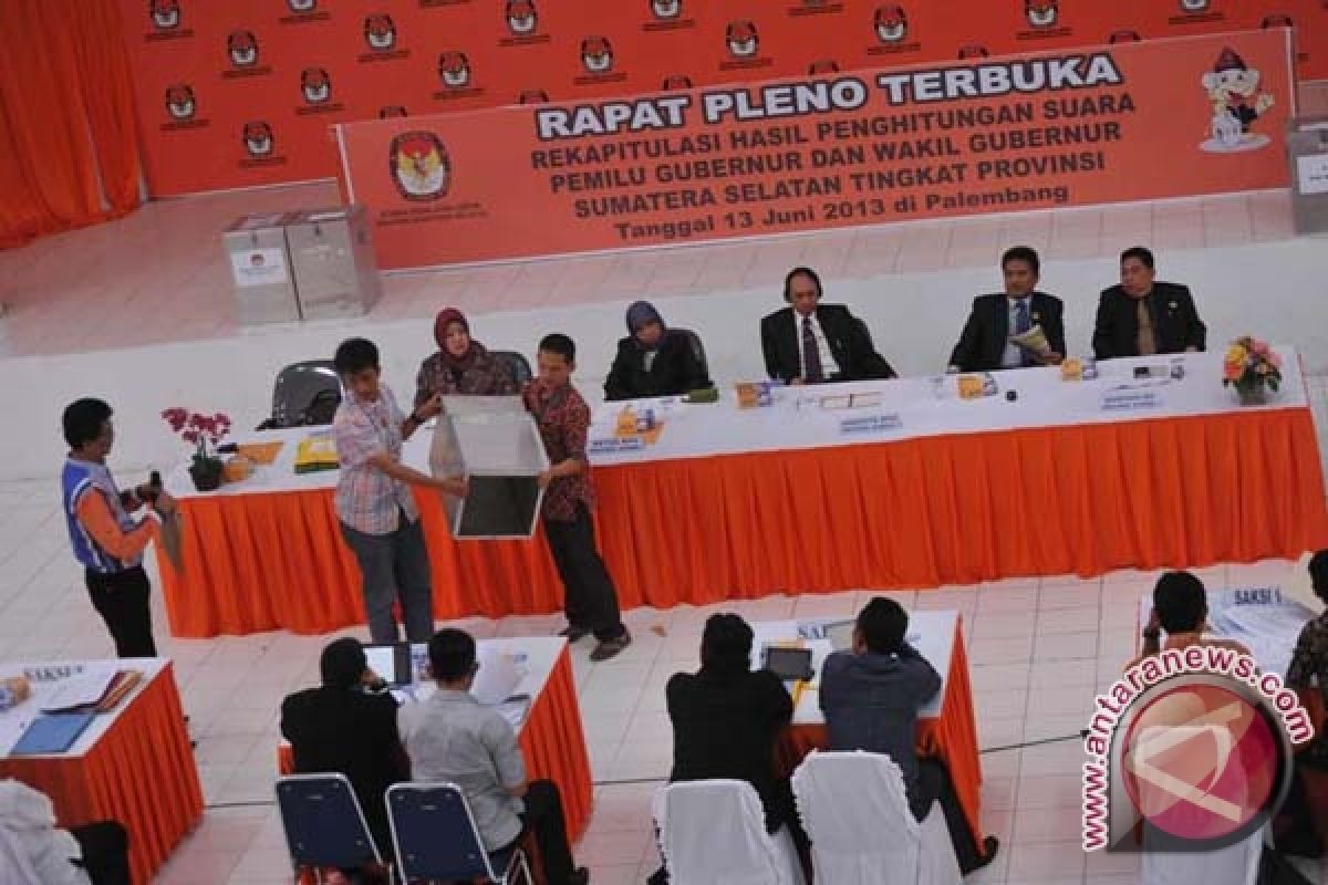 KPU tetapkan calon Gubernur Sumsel terpilih 