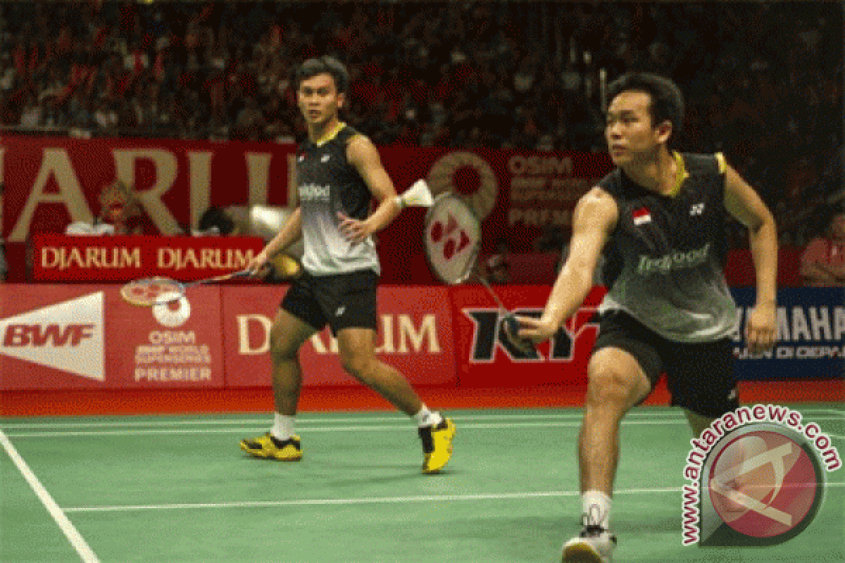 Ahsan-Hendra tembus peringkat tujuh dunia