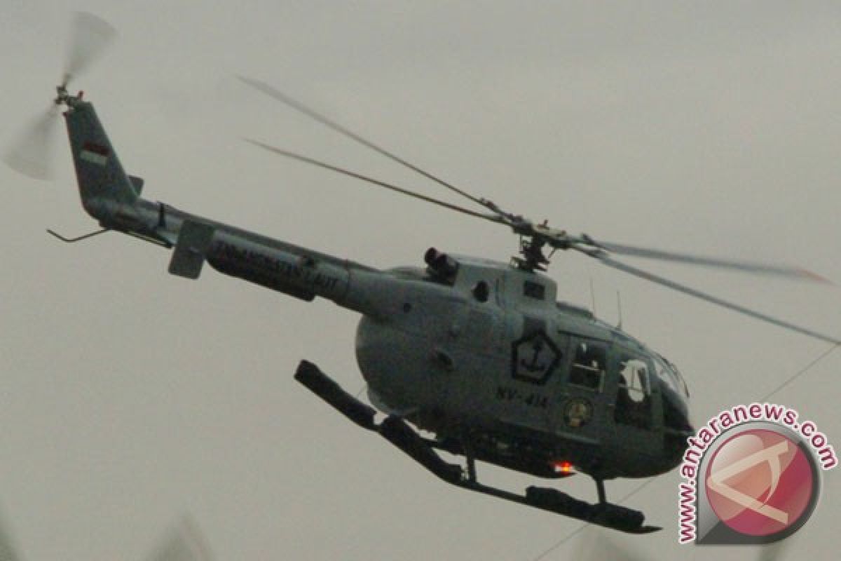 Helikopter Polda Jatim mendarat darurat di Bangkalan