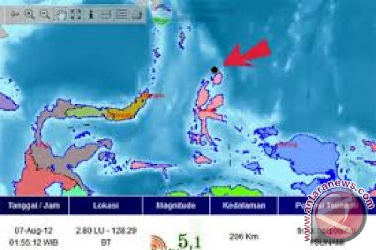 Gempa di Morotai tak berpotensi tsunami