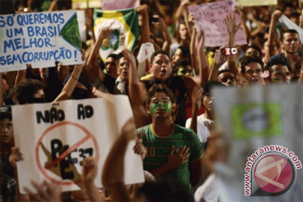 Protes berlanjut di Brazil