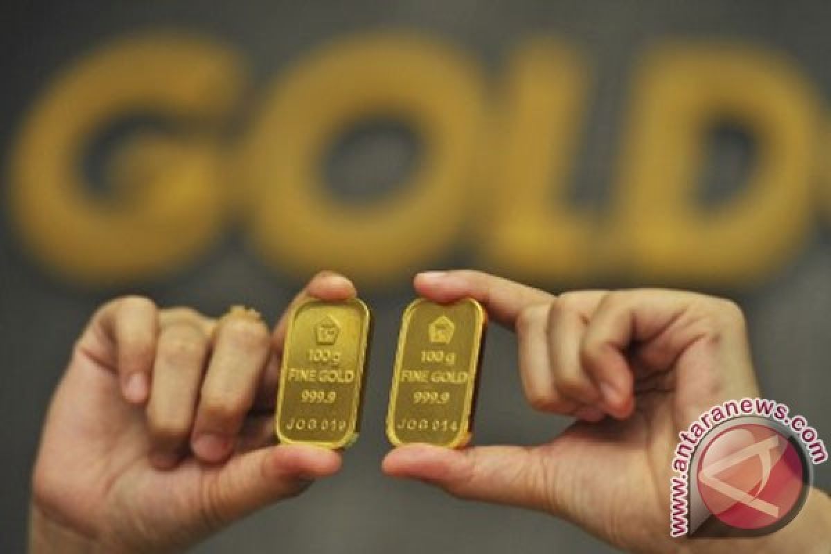 Harga emas turun untuk keempat sesi berturut-turut