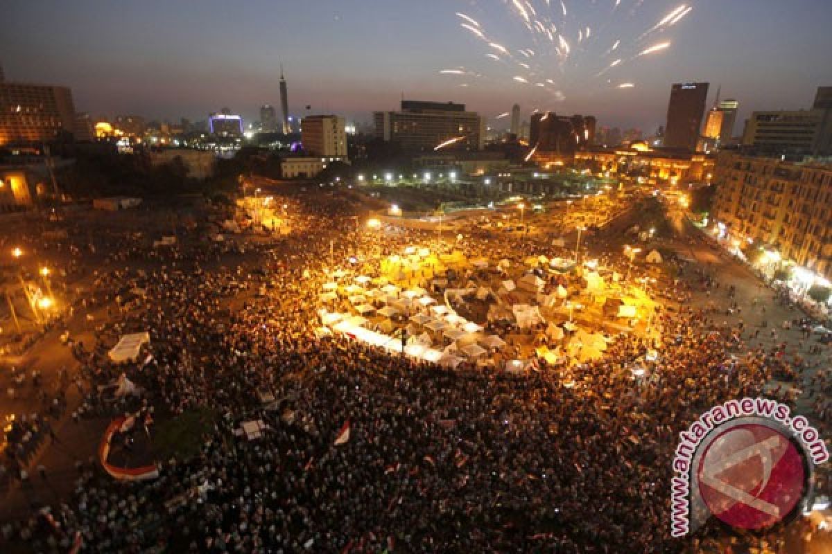 Protes anti-presiden di Mesir jadi berita besar di media Suriah