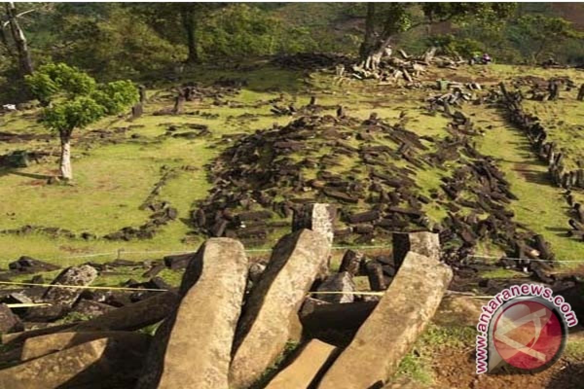  Terasering Di Lereng Gunung Padang Mulai Tersingkap