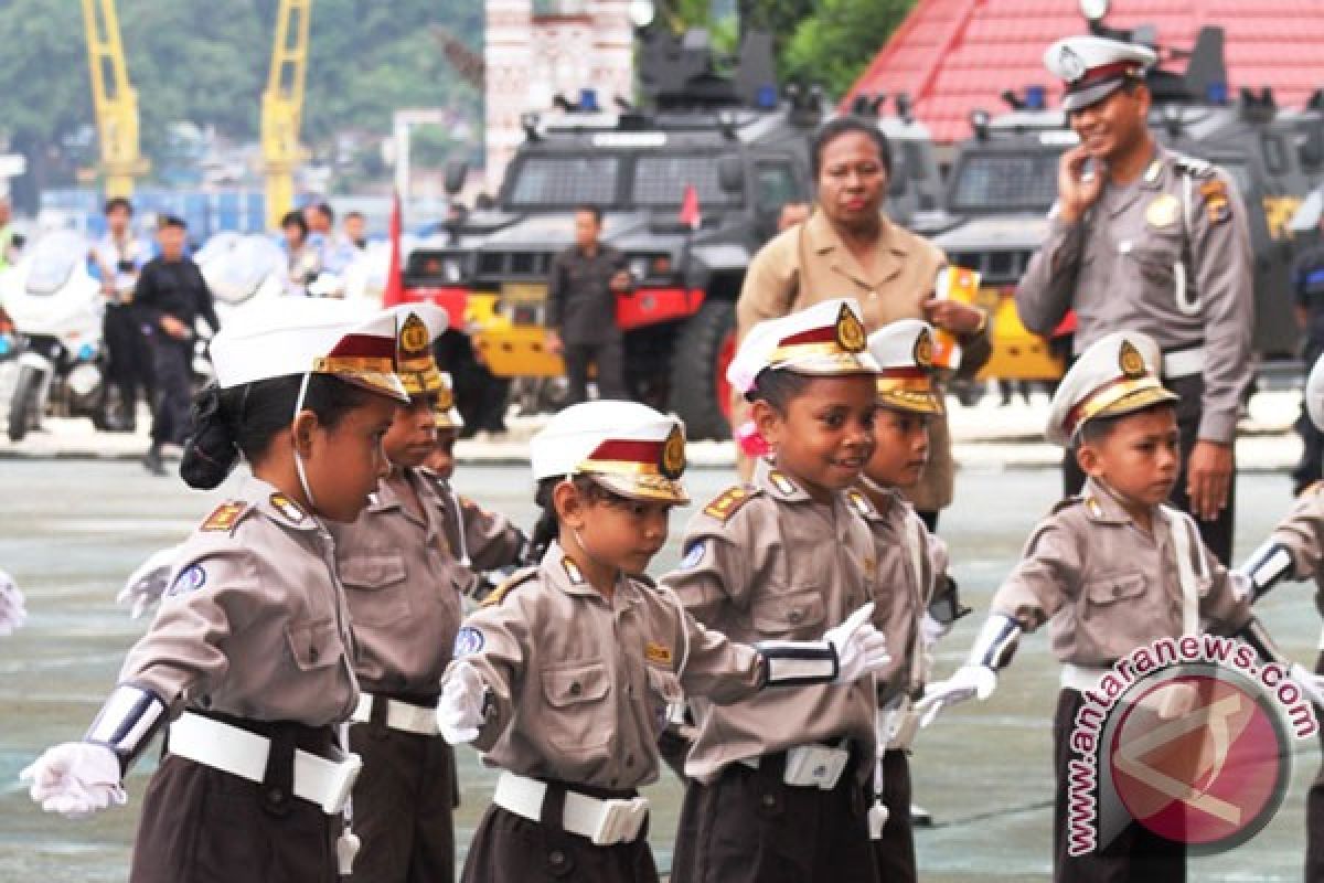 Program polisi cilik Polres Lampung Utara berlanjut