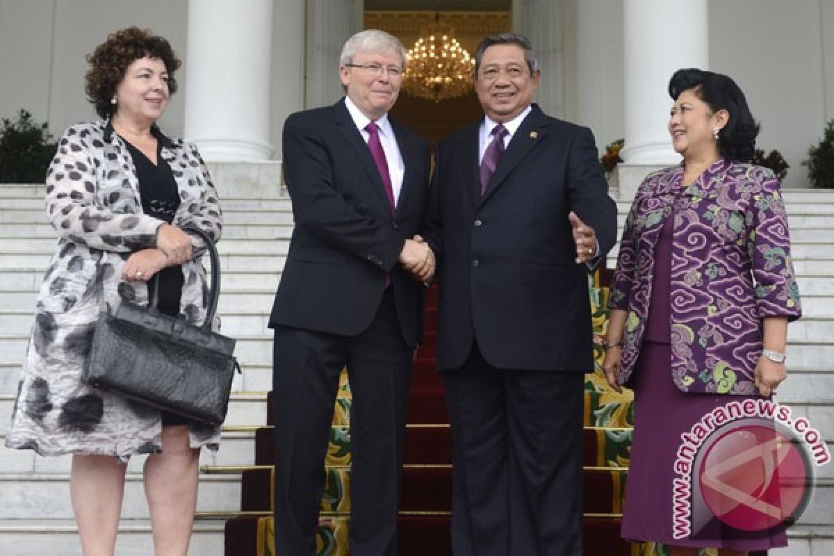 Yudhoyono-Rudd lakukan pertemuan bilateral