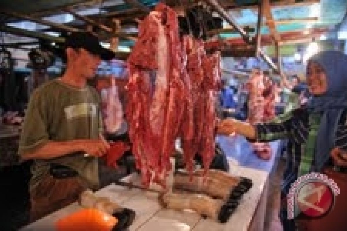 Harga daging di Lubuklinggau bertahan Rp120 ribu