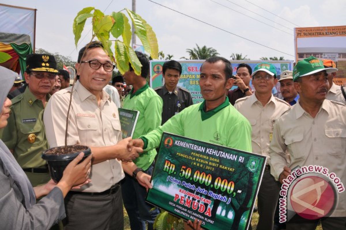 Menhut RI Serahkan HTR di Bengkalis