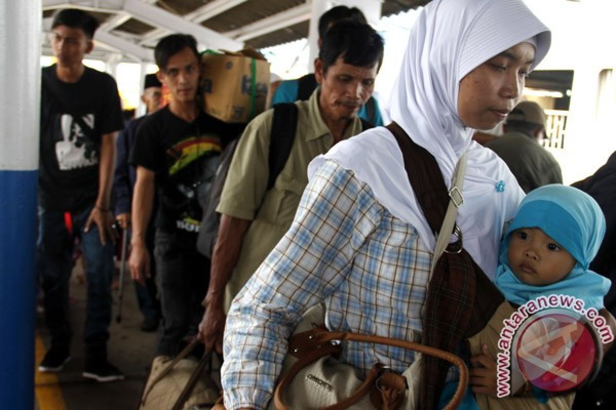 Di Merak belum ada lonjakan penumpang