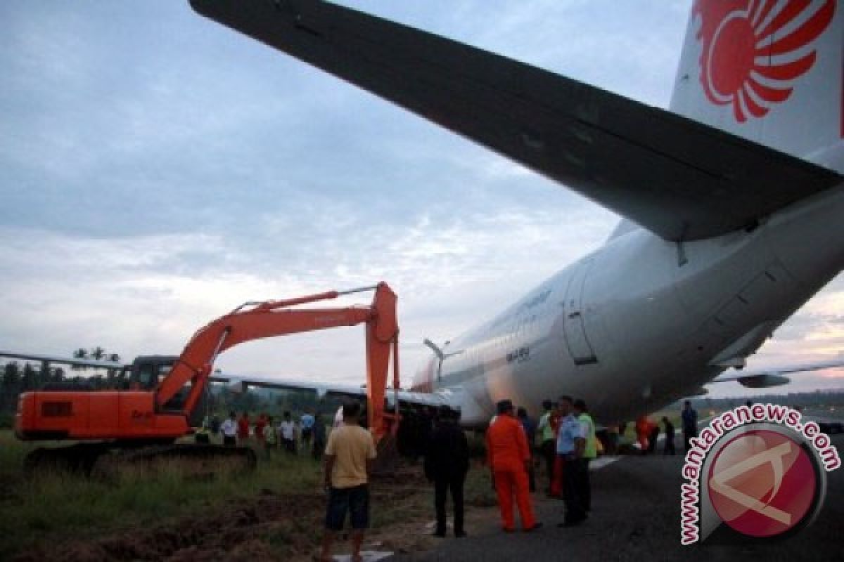 Pesawat Lion Air di Gorontalo berhasil disingkirkan