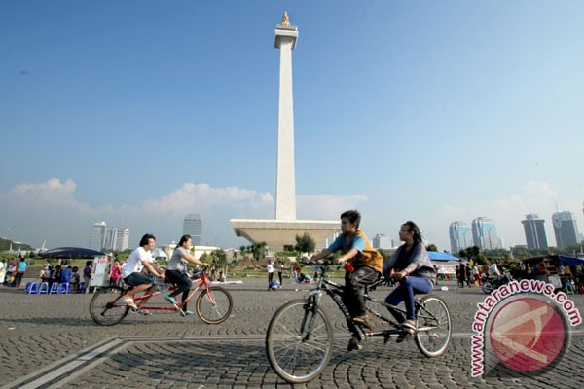 Jumlah pengunjung Monas menurun