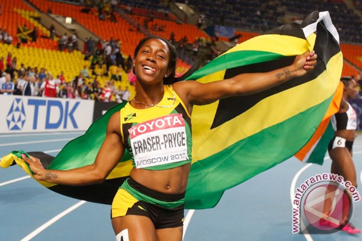 Sprinter Jamaika Fraser-Pryce raih gelar juara dunia keempat 100 meter