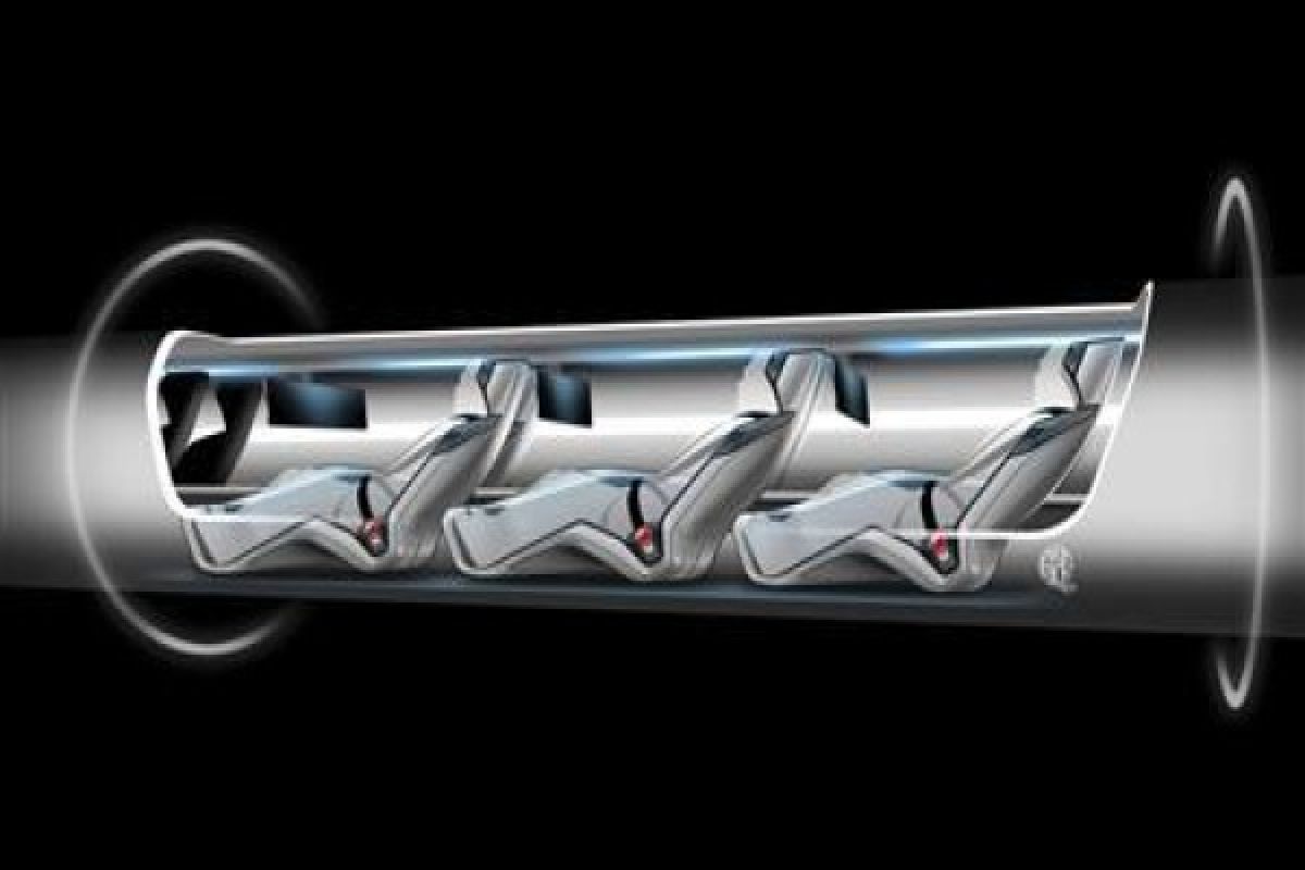 Angkutan super cepat "hyperloop"  1.220 km/jam