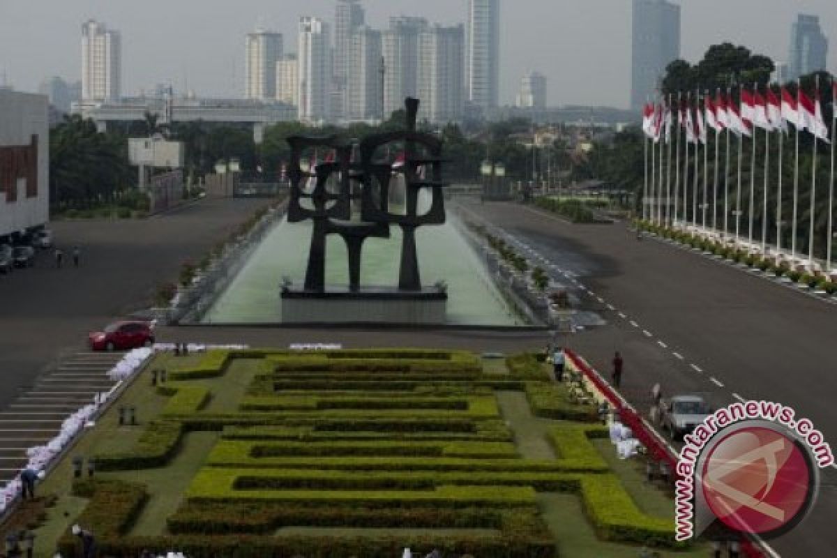 Jalur depan DPR disterilkan saat pelantikan Jokowi-JK