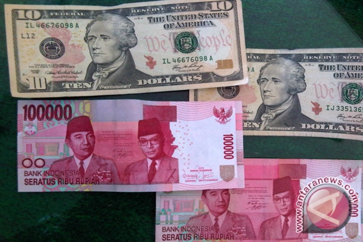 Rupiah Senin sore memelah menjadi Rp13.988