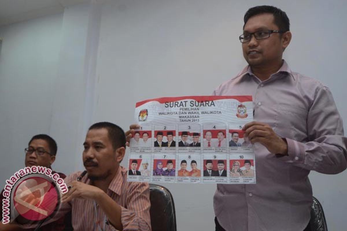 KPU Makassar Revisi Spesimen Kertas Suara 