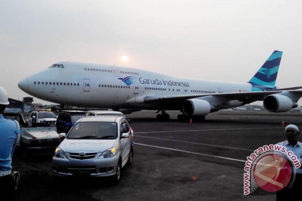 Pesawat bawa jamaah haji Medan diberangkatkan kembali