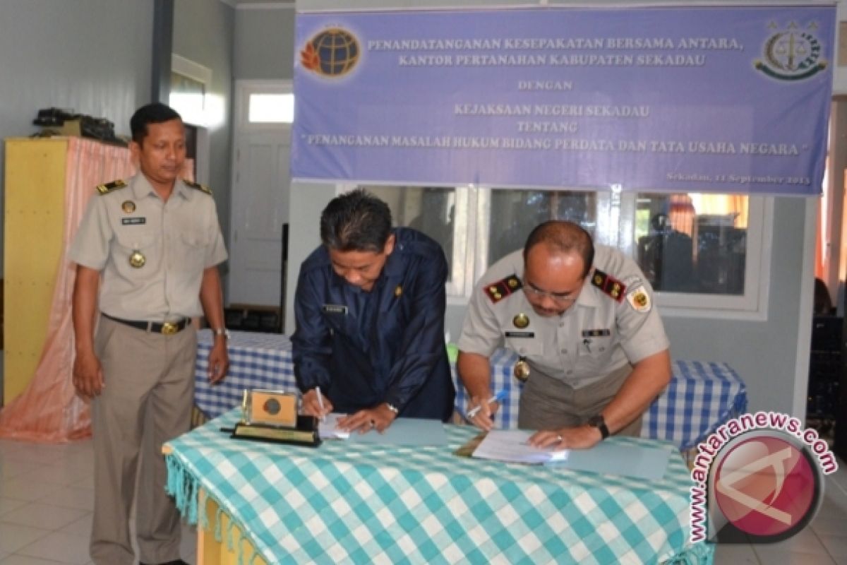 BPN dan Kejari Sekadau Jalin Kesepakatan Bidang Hukum