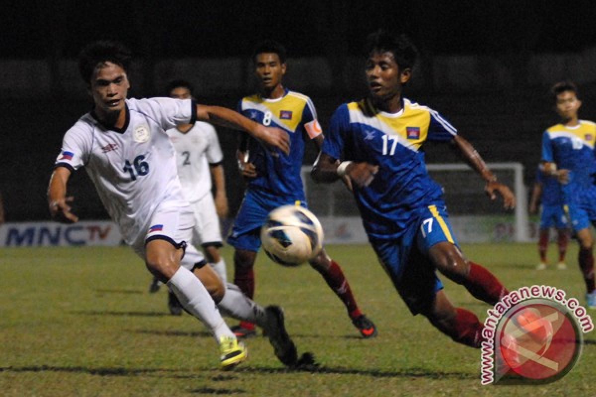 AFF U-19, Kamboja bungkam Filipina 4-1