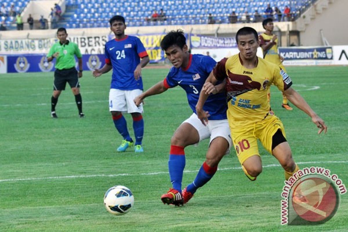 Timnas Malaysia U-23 kalahkan Sriwijaya FC 4-2