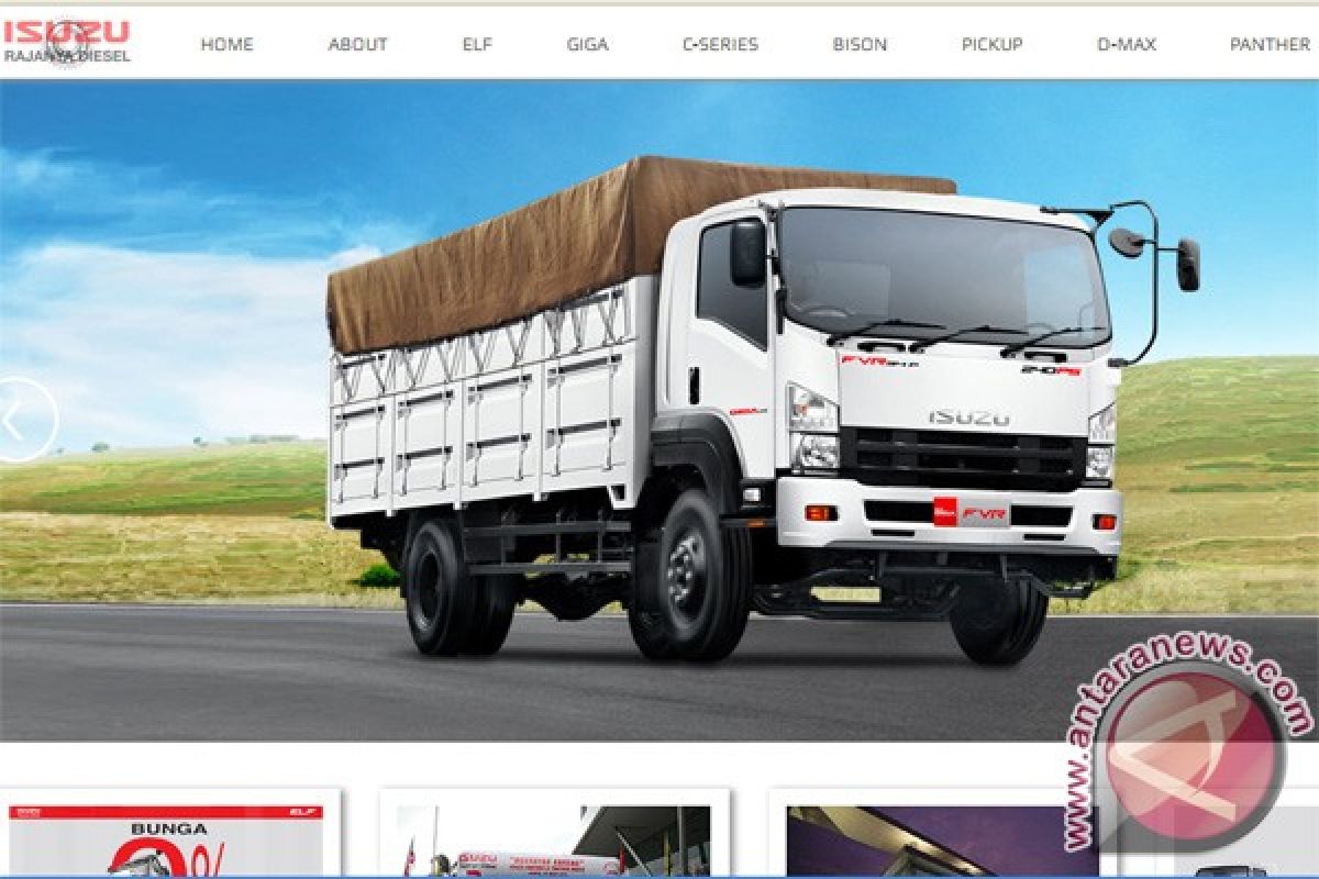 Isuzu luncurkan website baru