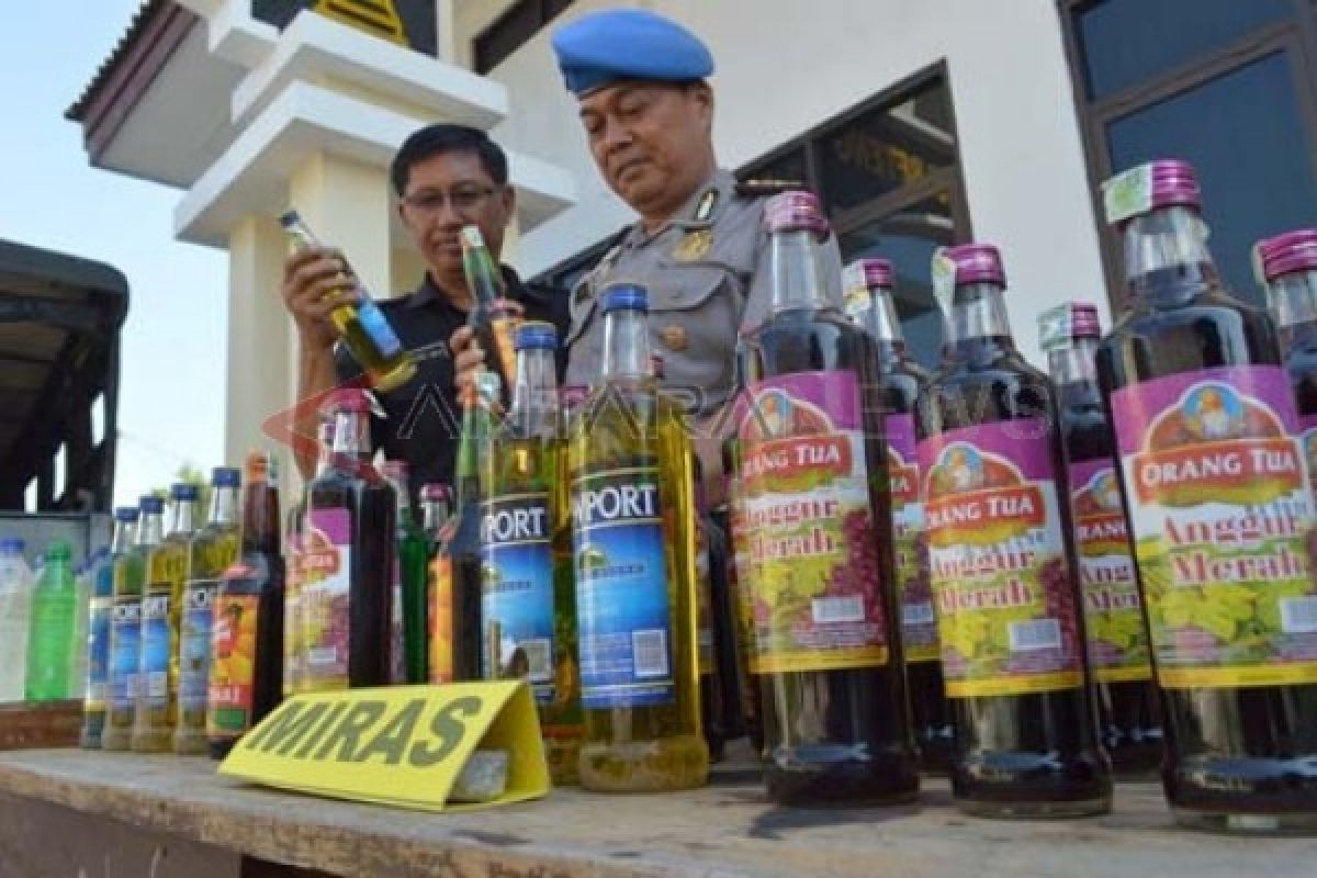 Barang Bukti Miras - ANTARA News Jawa Timur