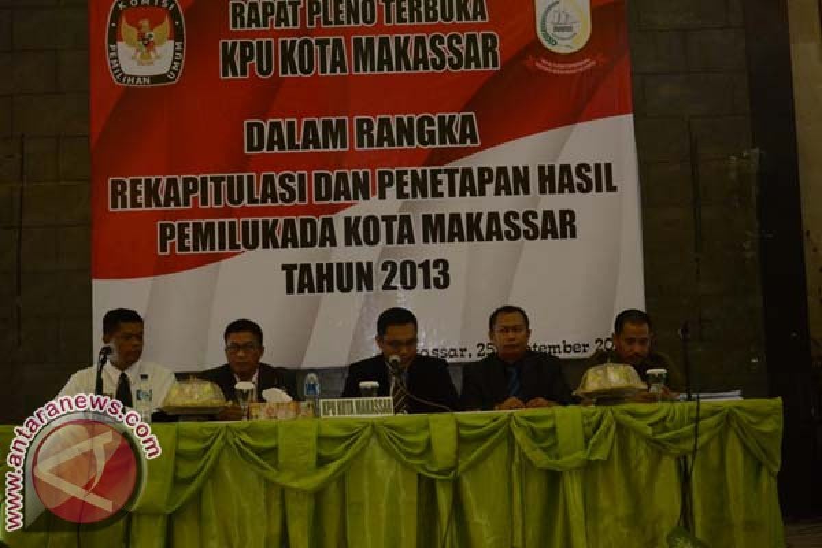 KPU Tetapkan Pasangan DIA Pemenang Pilwali Makassar 