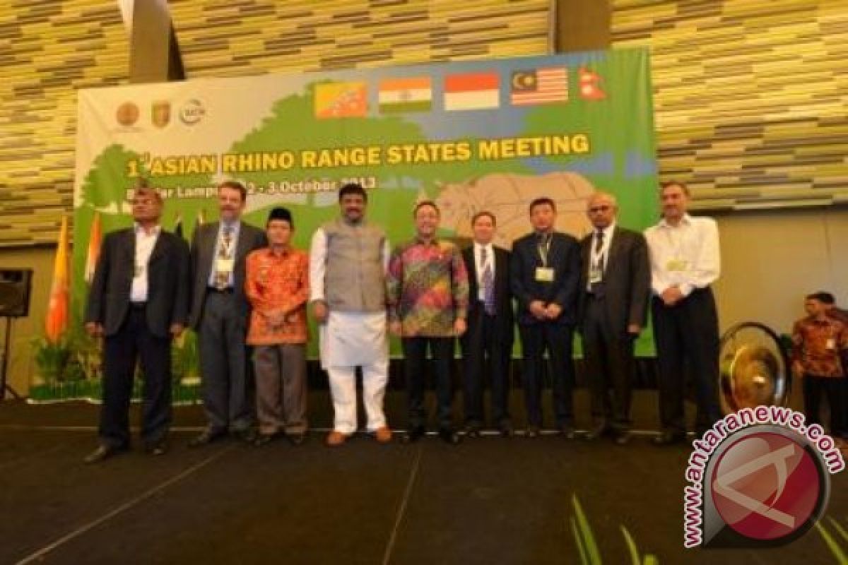 The Minister of Forestry Inaugurated the First Asian Rhino Range States Meeting