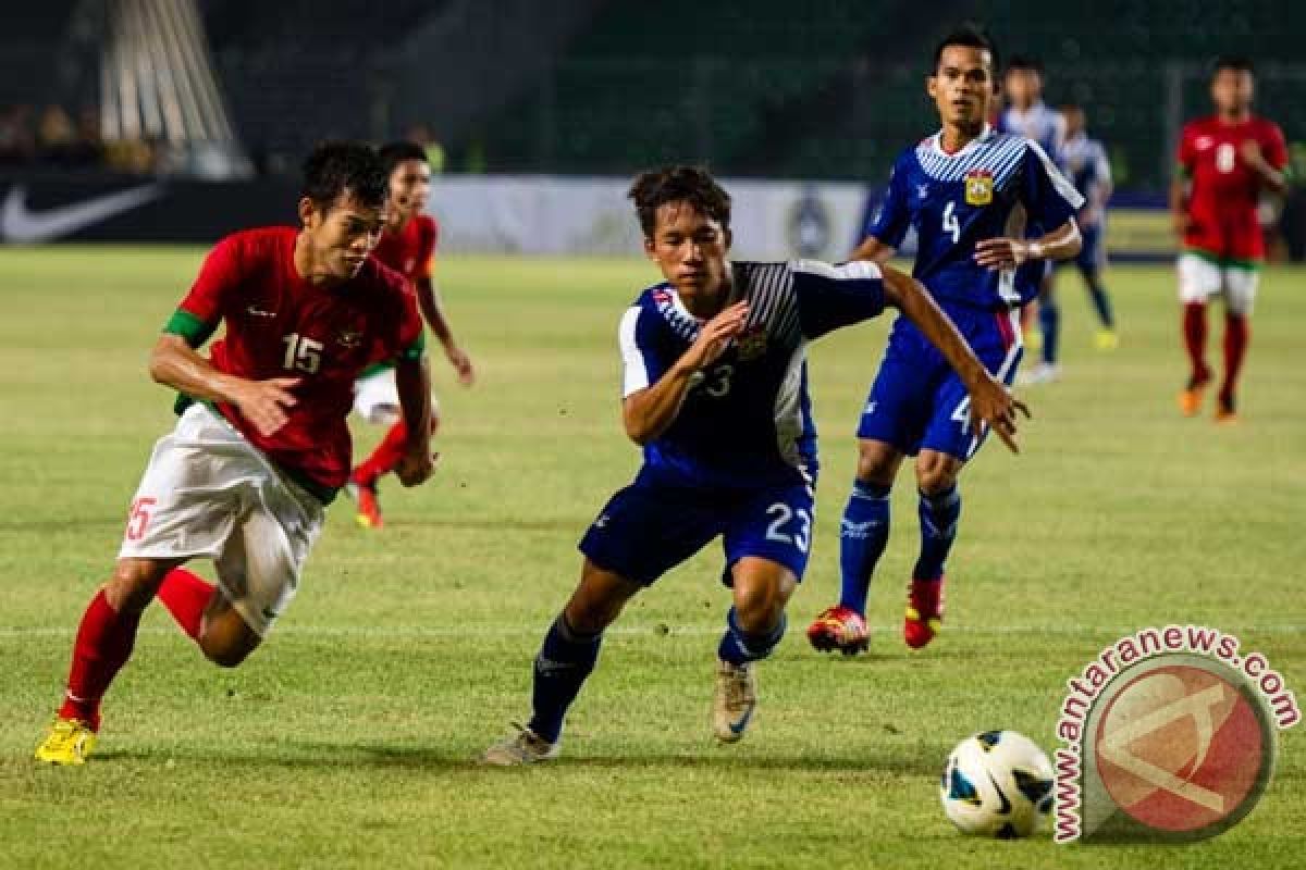 Babak pertama Timnas U-19 unggul 1-0 atas Laos