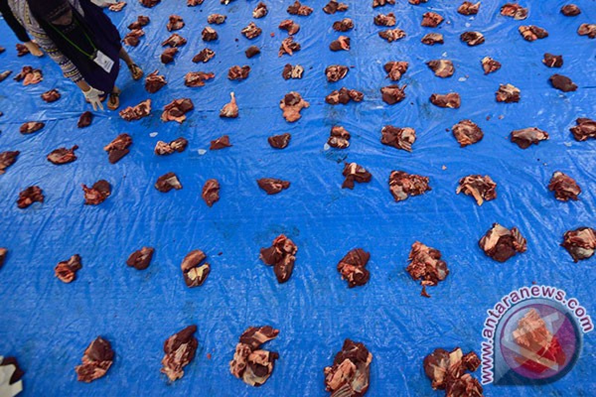 6.000 kantong daging kurban dibagikan Masjid At-Tin
