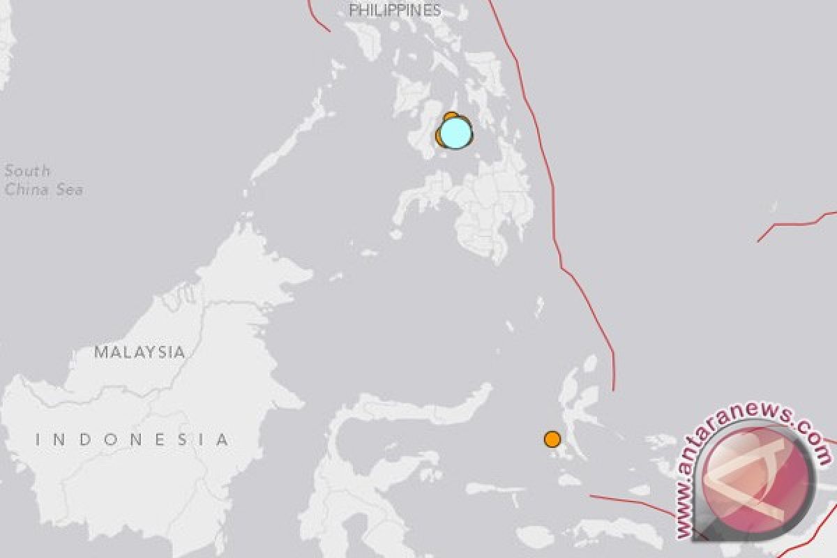 Gempa besar guncang Filipina selatan