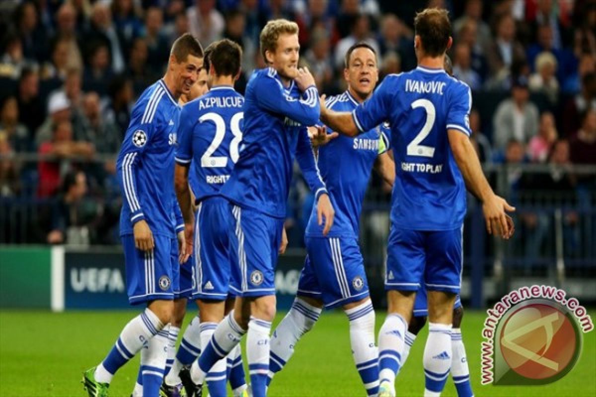 Babak pertama Chelsea vs Steaua 1-0