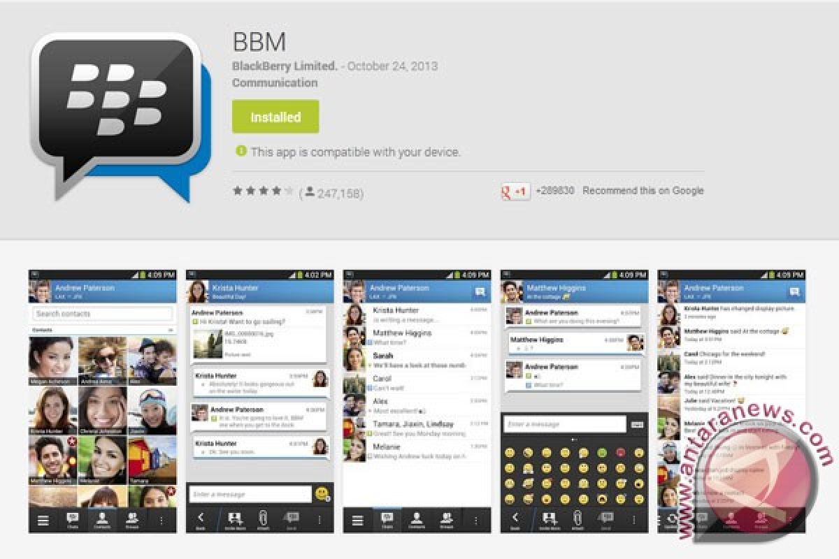 Aplikasi Bbm Android Sudah Lebih Baik Antara News 8339