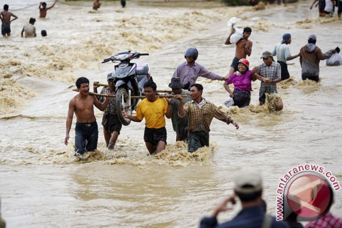 50 ribu jiwa warga Myanmar dievakuasi akibat banjir