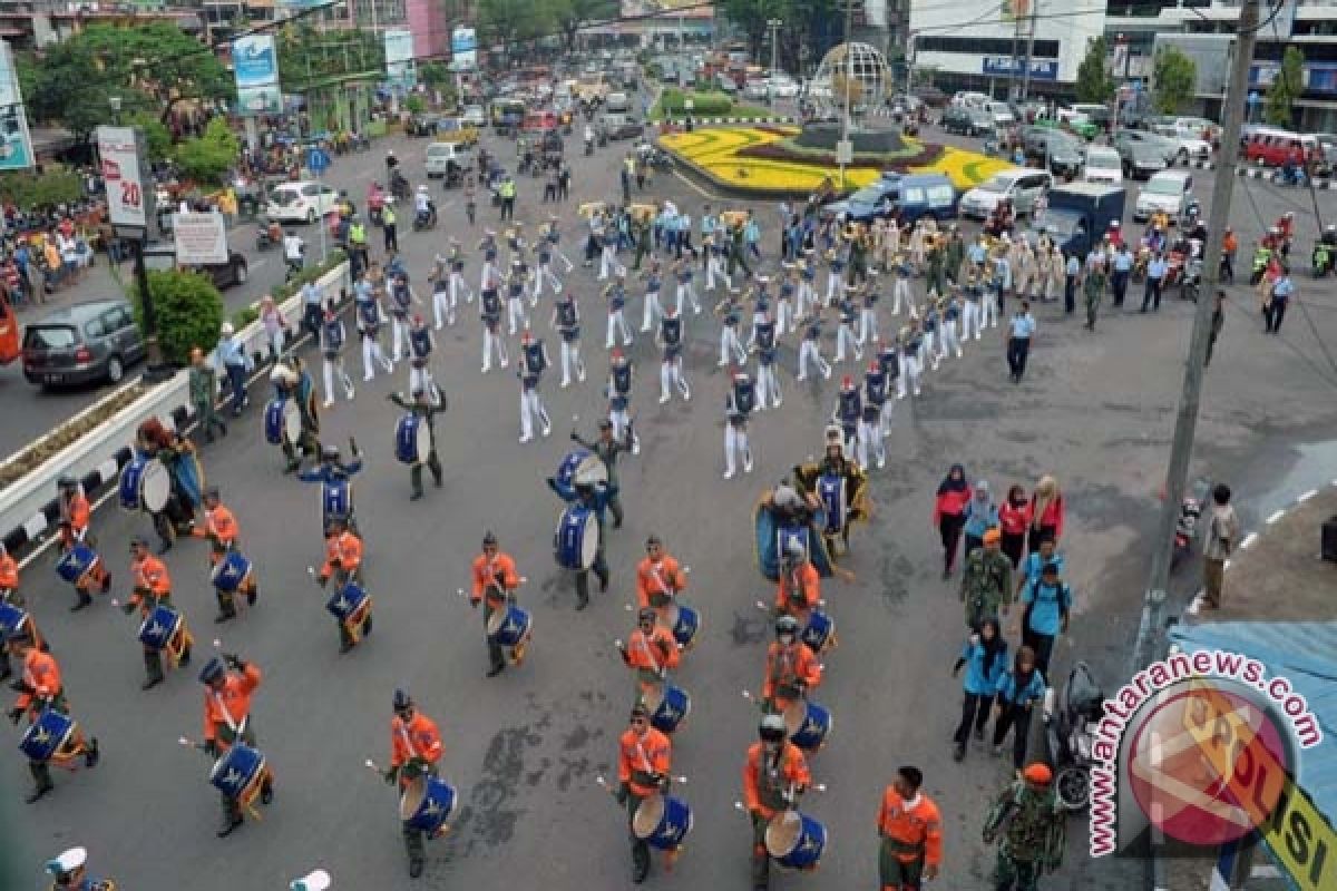 Wakil bupati OKU lepas peserta parade drumband hari guru