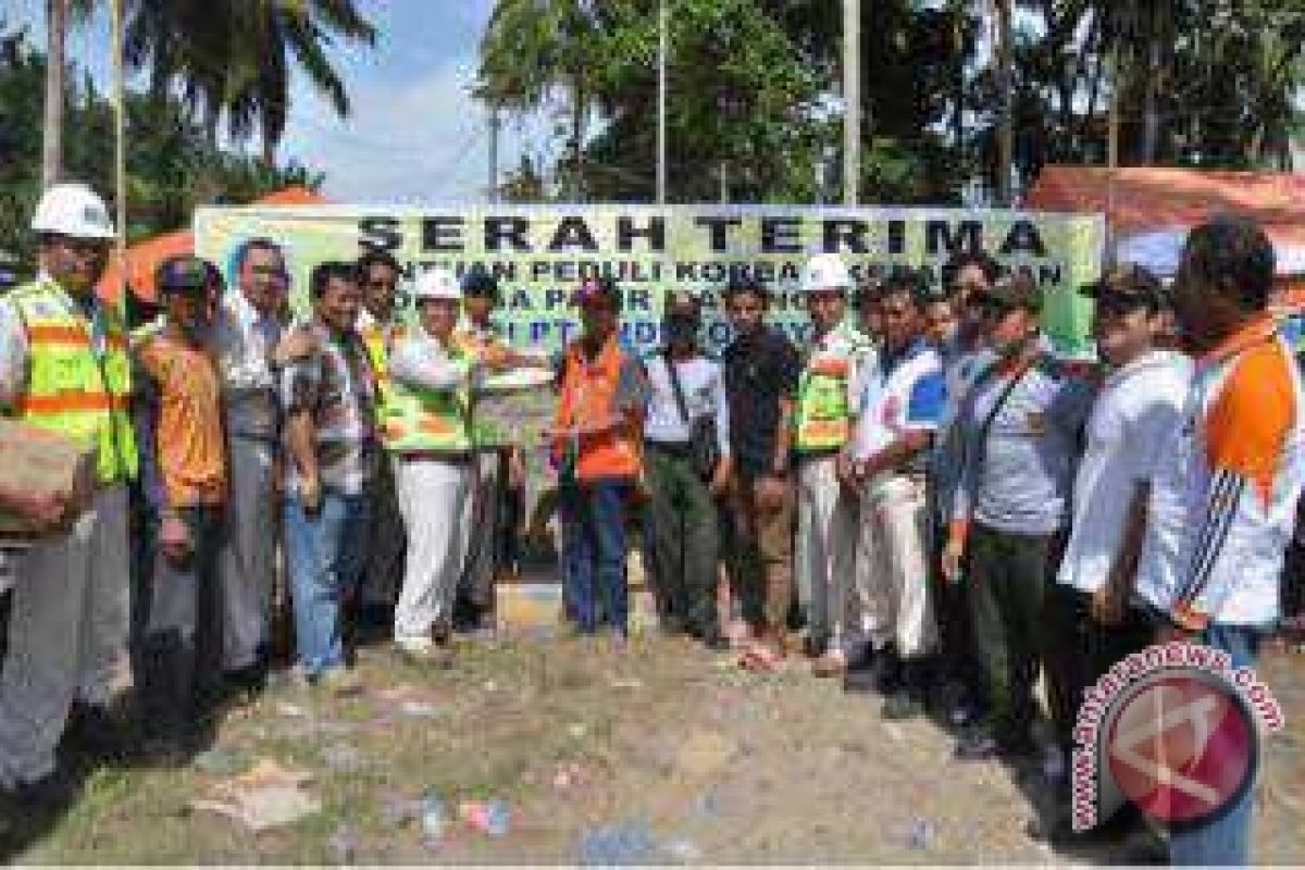 Kideco Beri Bantuan Korban Kebakaran Pasir Mayang