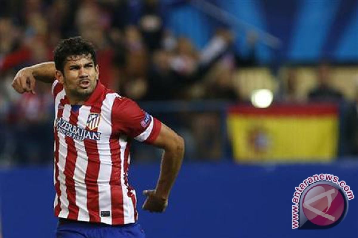 Costa minta Griezmann tetap bersamanya di Atletico Madrid