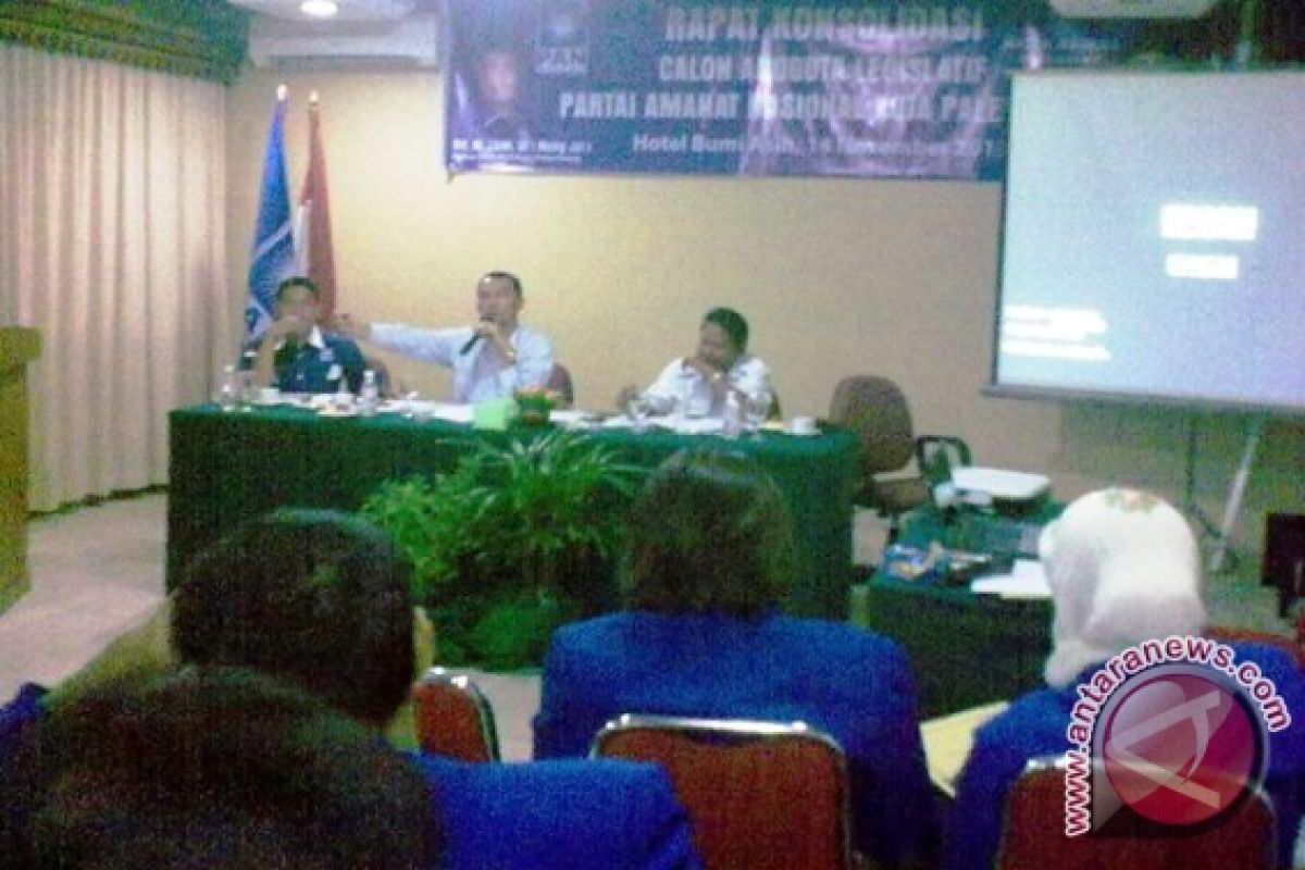 Caleg PAN Palembang rapat konsolidasi hadapi Pemilu 