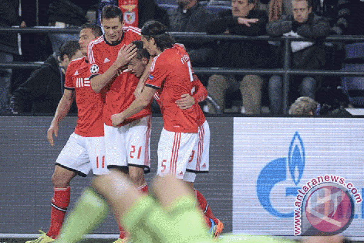 Benfica bungkam Anderlecht 3-2