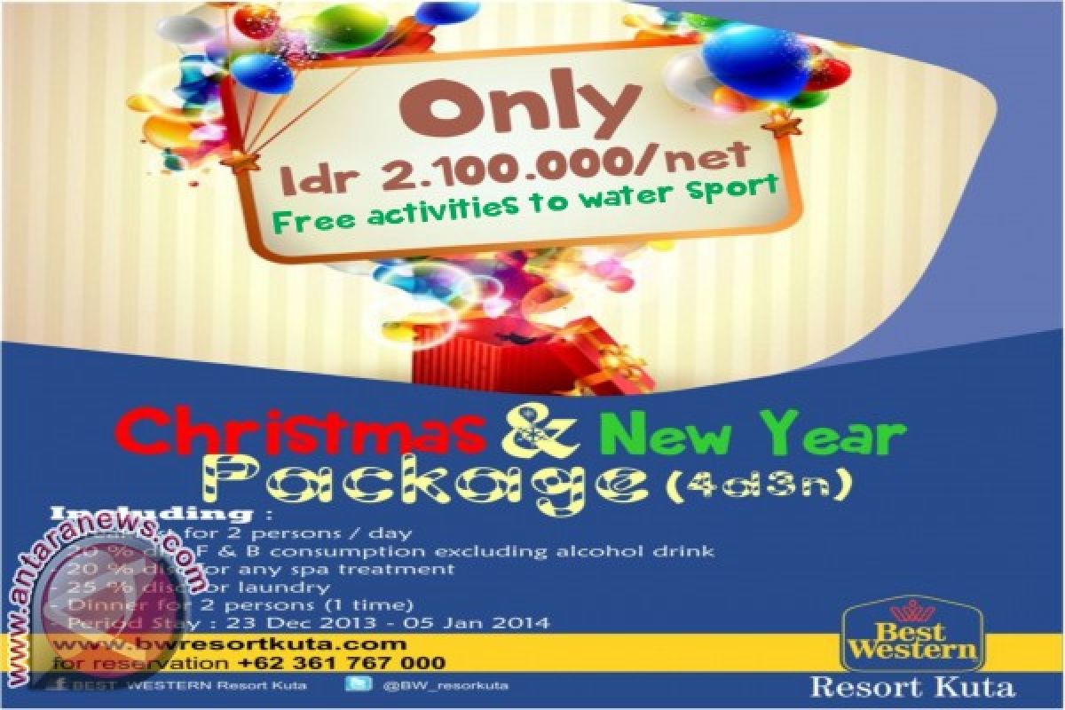 Best Western Tawarkan Paket Natal dan Tahun Baru 