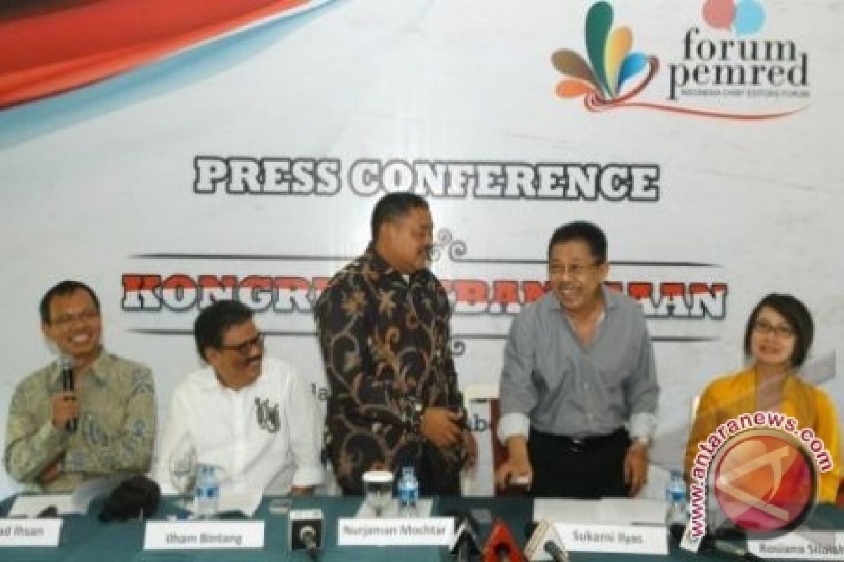 Kongres Kebangsaaan Forum Pemred Sepakati Komitmen Jakarta