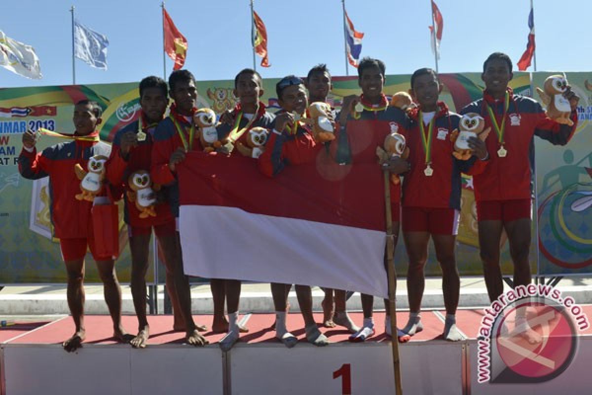Perolehan medali tim rowing Indonesia lebihi target