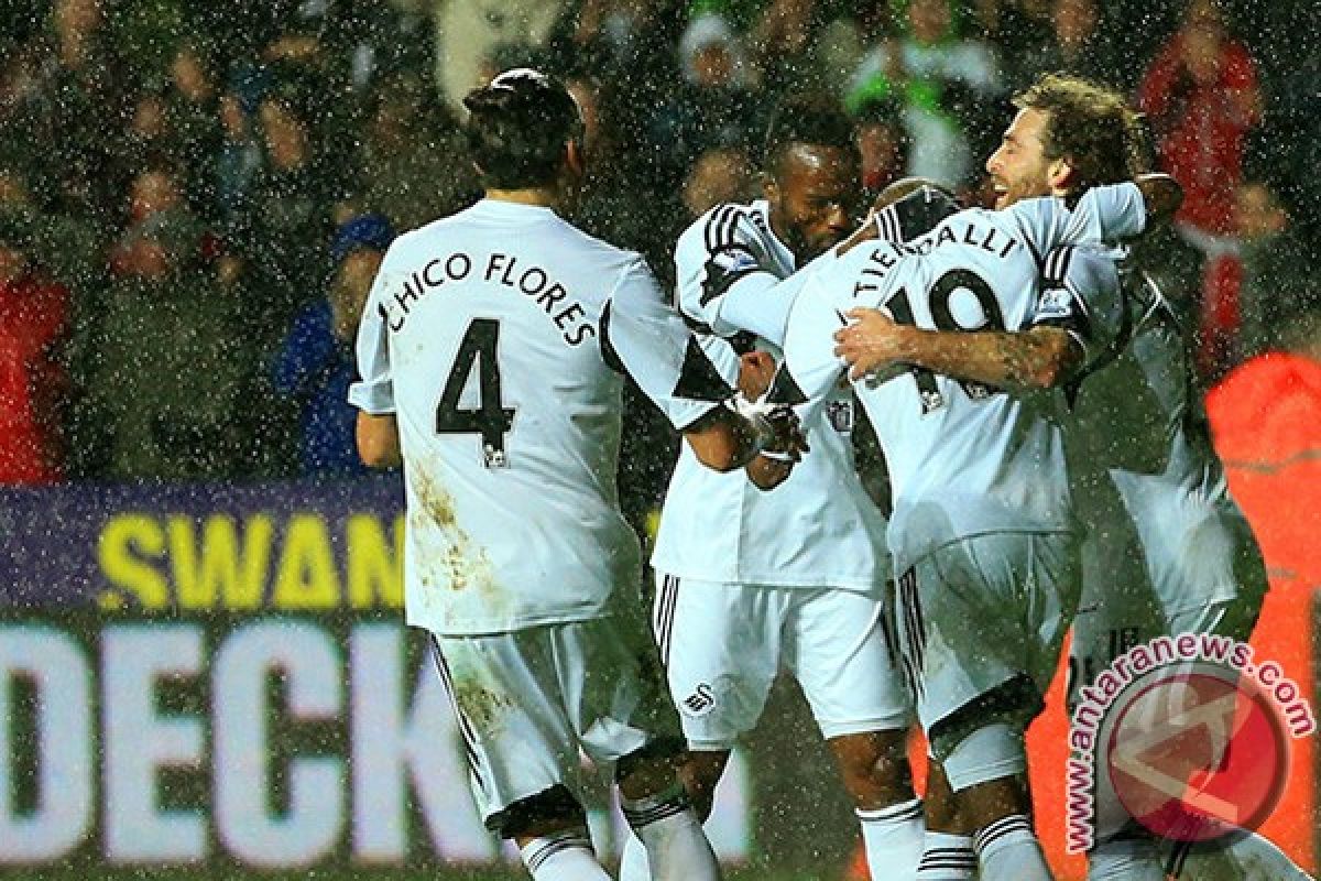 Swansea kalahkan Watford 1-0 untuk jauhi zona degradasi