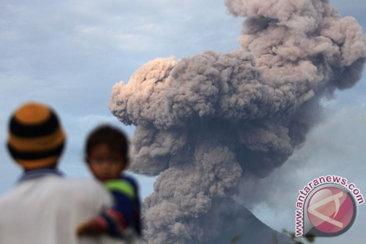 Gunung Sinabung 77 kali erupsi sejak Sabtu