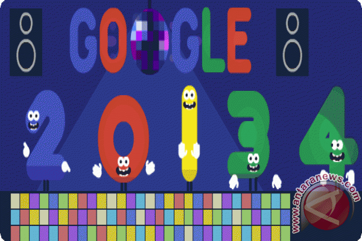 Ini "doodle" Google untuk Tahun Baru