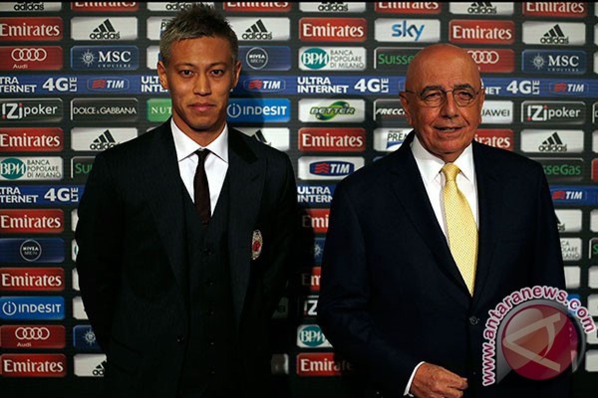 Honda siap jalani debut untuk Milan di Sassuolo