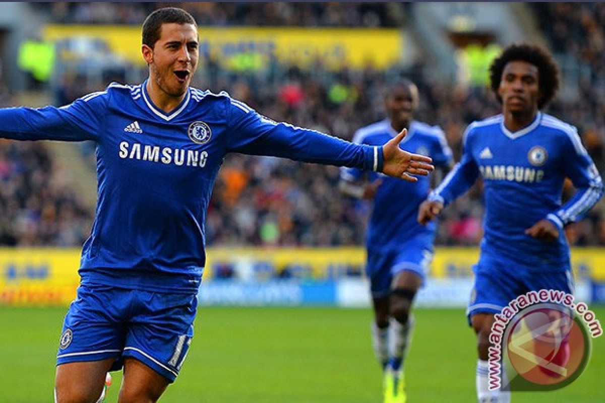 Hazard antar Chelsea hajar Bournemouth 4-1