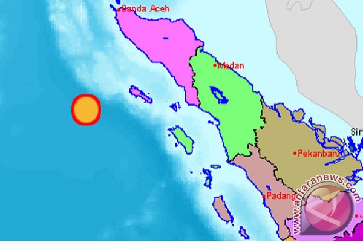 Gempa 5,9 SR Simeulue tak berpotensi tsunami