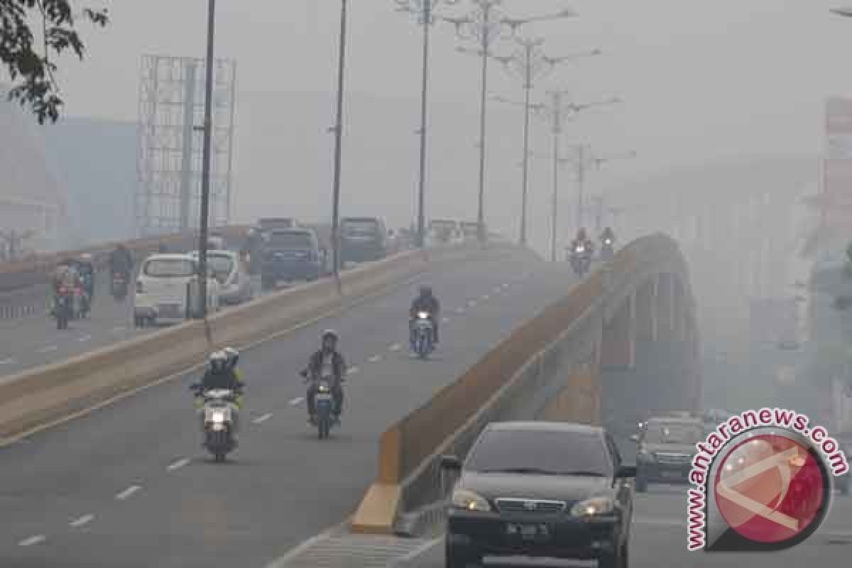 Udara Dumai makin pekat tercemar asap