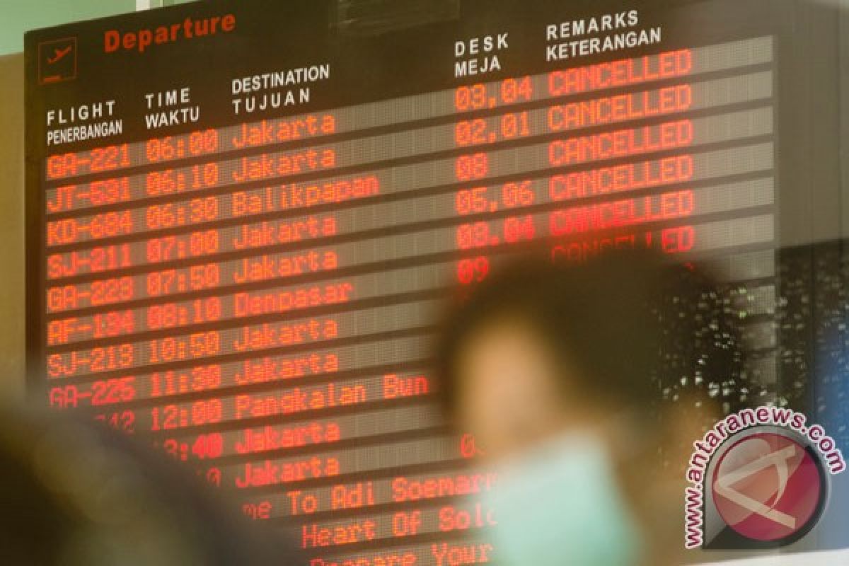 Tujuh bandara ditutup akibat letusan Kelud